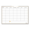 AAGAW602028 - WallMates Self-Adhesive Dry Erase Monthly Planning Surfaces, 36 x 24, White/Gray/Orange Sheets, Undated
