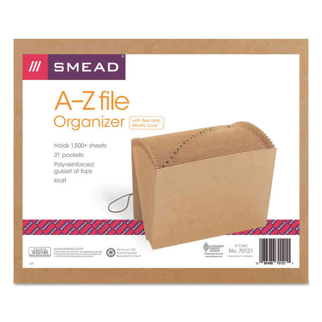 Indexed Expanding Kraft Files, 21 Sections, Elastic Cord Closure, 1/21-Cut Tabs, Letter Size, Kraft Indexed Expanding Kraft Files, 21 Sections, Elastic Cord Closure, 1/21-Cut Tabs, Letter Size, Kraft
