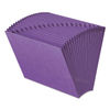 SMD70721 - Heavy-Duty Indexed Expanding Open Top Color Files, 21 Sections, 1/21-Cut Tabs, Letter Size, Purple