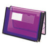 SMD71952 - Poly Wallets, 2.25" Expansion, 1 Section, Elastic Cord Closure, Letter Size, Translucent Purple