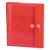 SMD89527 - Poly String and Button Interoffice Envelopes, Open-Side (Horizontal), 9.75 x 11.63, Transparent Red,