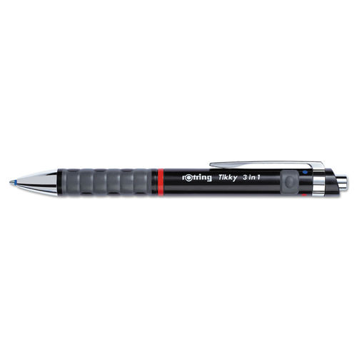 ROTRING TIKKY MECHANICAL PENCIL BLACK 0.5 + HB + ERASER LEAD  SET OF 3