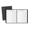 AAG8058005 - Visitor Register Book, Black Cover, 10.88 x 8.38 Sheets, 60 Sheets/Book