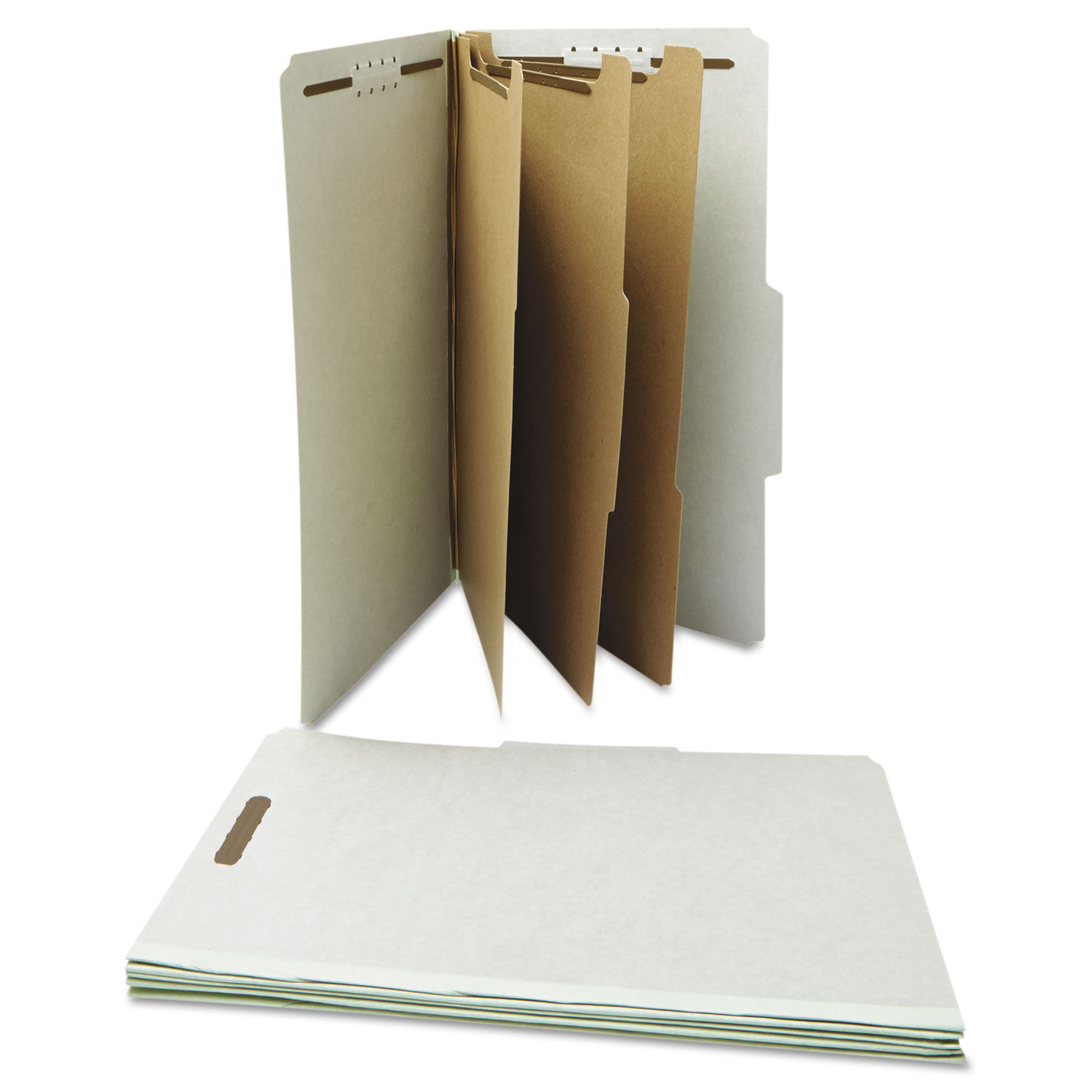 Eight-Section Pressboard Classification Folders by Universal® UNV10297 ...