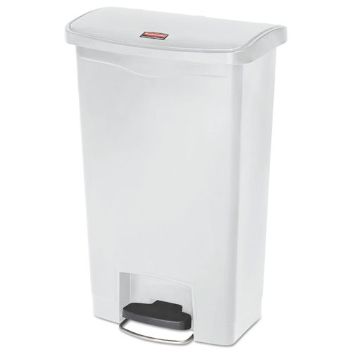 Rubbermaid Commercial Products Slim Jim 23-Gallons Beige Plastic Kitchen Trash  Can in the Trash Cans department at