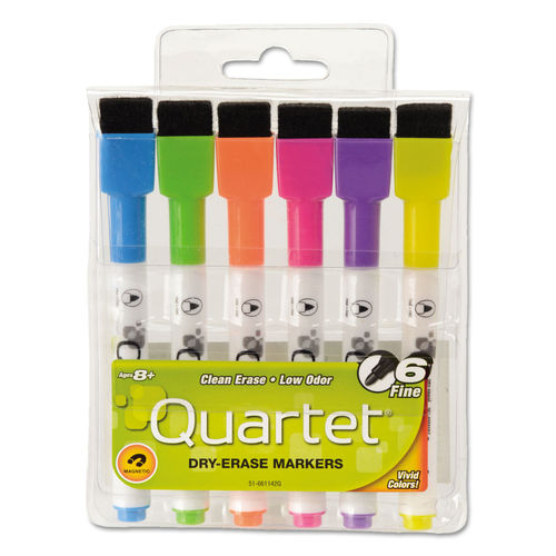 LOWODOR REWRITABLES DRY ERASE MINIMARKER SET by Quartet® QRT51661142Q