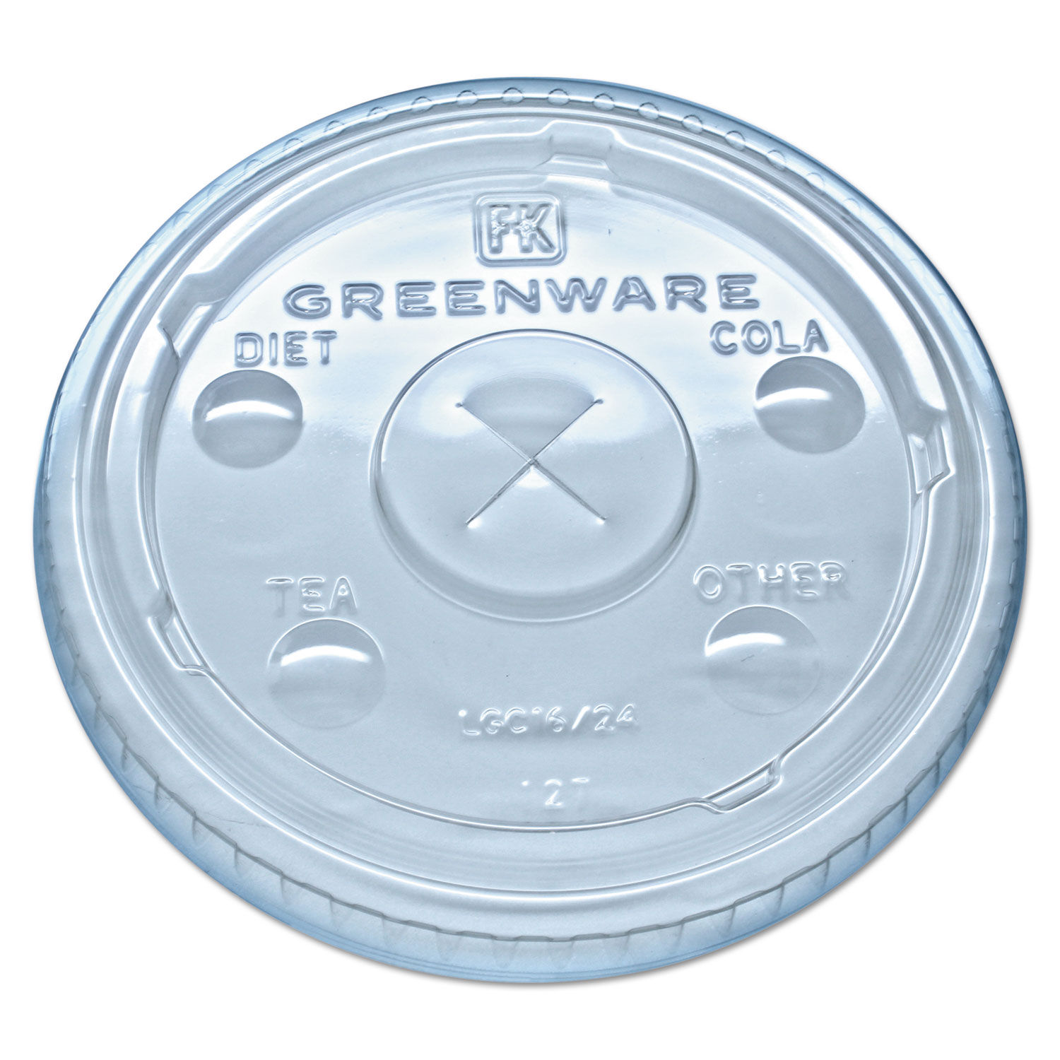 Fabri-Kal GC16S Greenware 16/18 oz. Compostable Clear Customizable Plastic  Cold Cup - 50/Pack