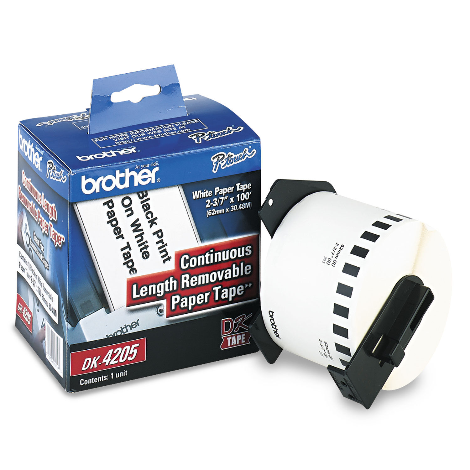 brother 205 label size