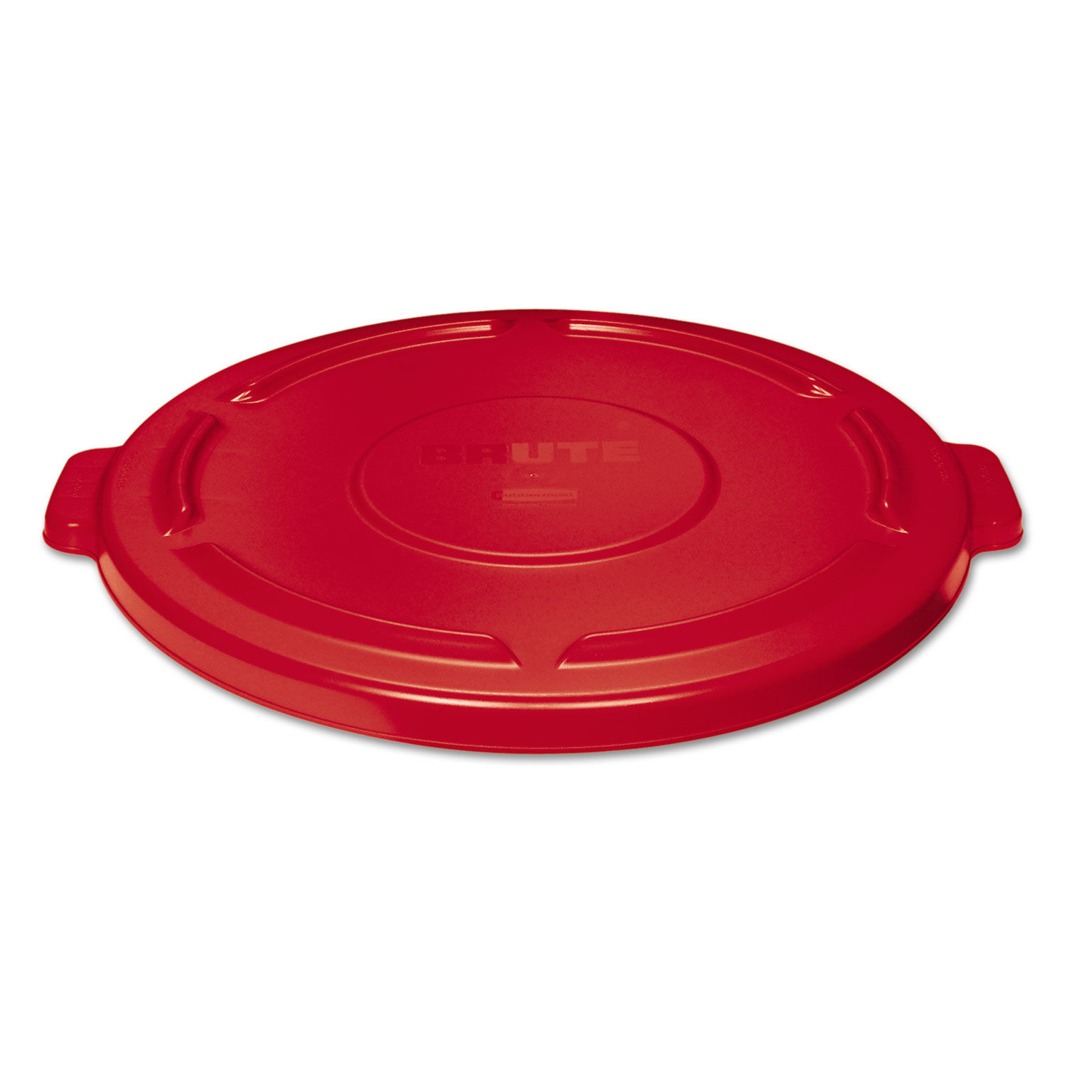 Rubbermaid Brute Vented Trash Receptacle Round 44 Gal Red