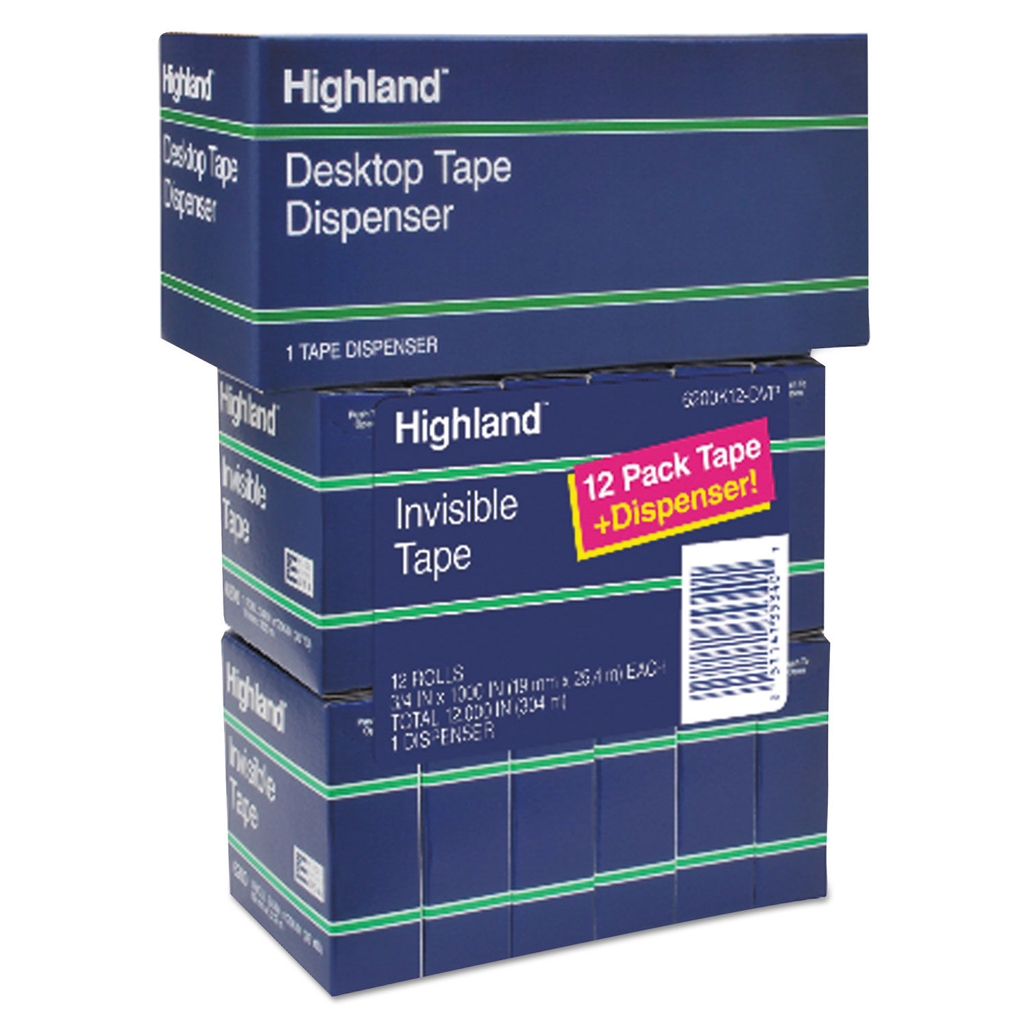 3M Highland Matte-Finish Invisible Tape (MMM620025921)