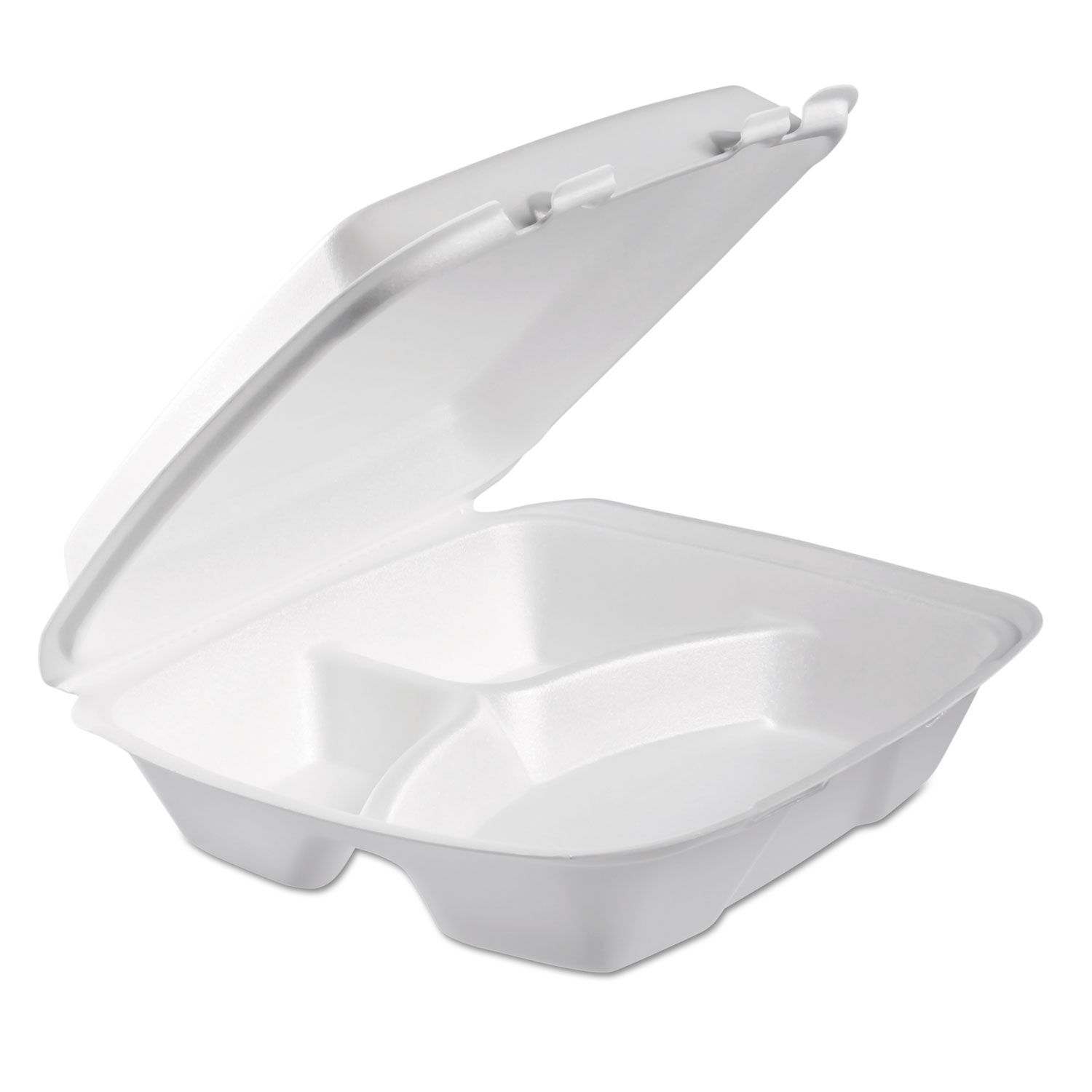 Foam Hinged Lid Container by Dart® DCC90HTPF3R | OnTimeSupplies.com