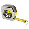 BOS33425 - Powerlock II Power Return Rule, 1" x 25 ft, Chrome/Yellow