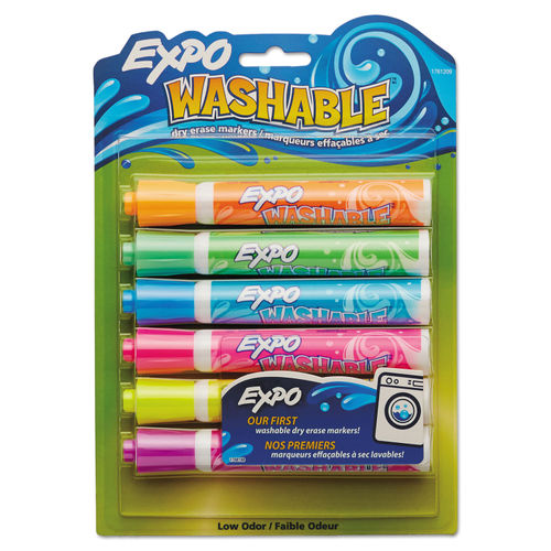 Crayola Fine Line Washable Dry Erase Markers 6 Pack