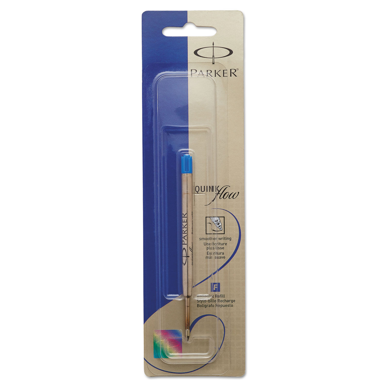 Recharge stylo bille type PARKER bleue