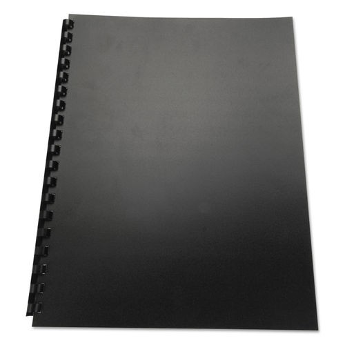 GBC Unpunched Binding Covers Letter - 8 3/4 x 11 1/4 Sheet Size - Plastic  - Black - 25 / Pack 