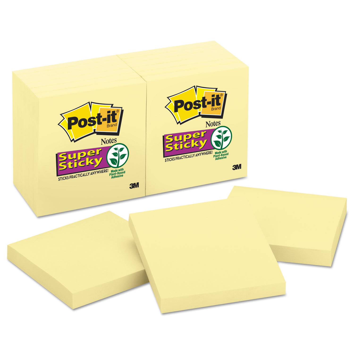 Pads in Canary Yellow by Post-it® Notes Super Sticky MMM65412SSCY