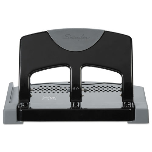 Universal 30-Sheet Two-Hole Punch, 9/32 Holes, Black