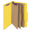 SMD19098 - Eight-Section Pressboard Top Tab Classification Folders, Eight SafeSHIELD Fasteners, 3 Dividers, Leg