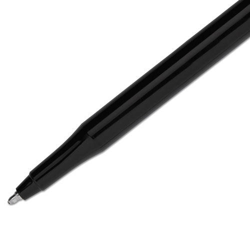 Paper Mate Ballpoint Stick Pens Fine Point 0.8 mm Black Barrel Black Ink  Pack Of 12 - Office Depot