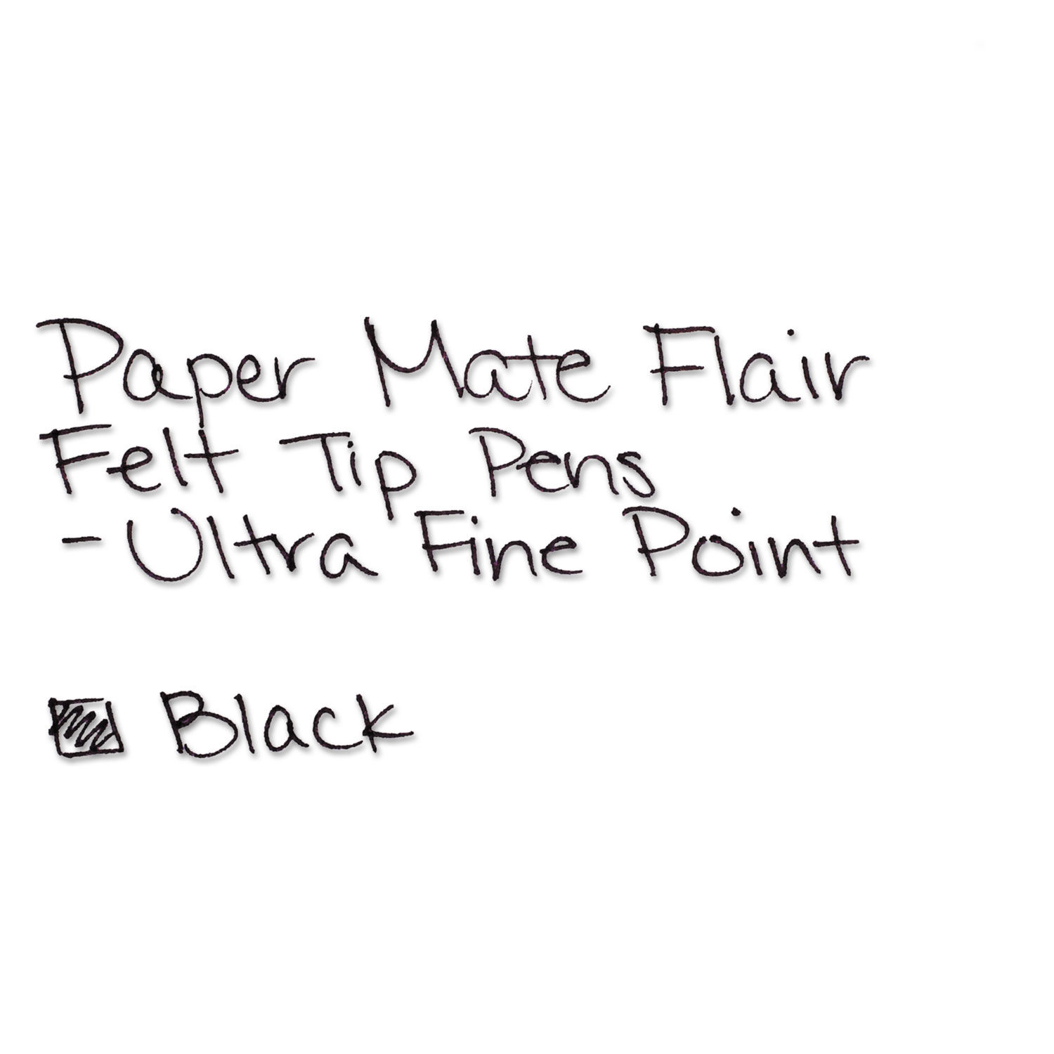 Paper Mate Flair Porous Point Pens Ultra Fine Point 0.4 mm Black Barrel  Black Ink Pack Of 12 - Office Depot