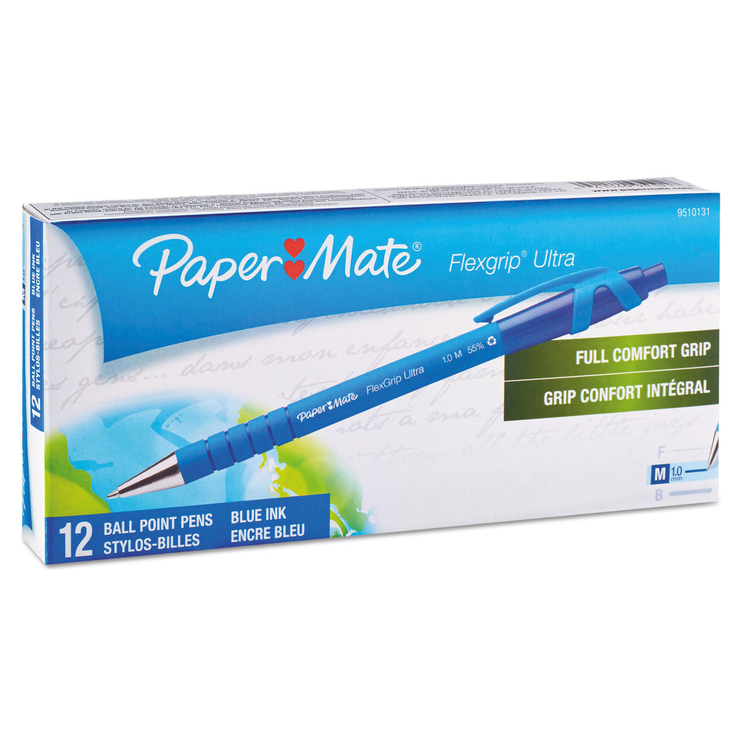 Paper Mate FlexGrip Ultra Retractable Ballpoint Pen, 1.0mm Point