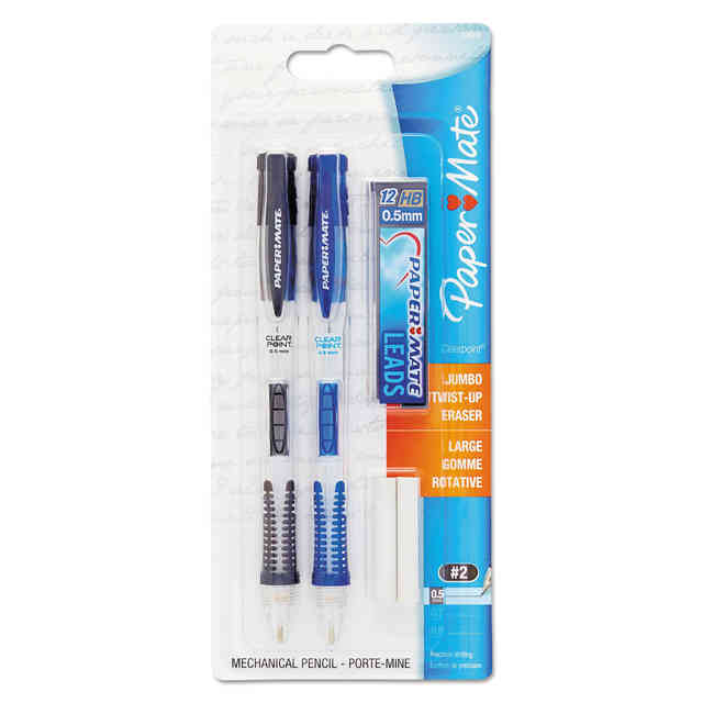 Paper Mate Clearpoint Mechanical Pencils 0.7 mm Assorted Barrel Colors Pack  Of 10 Pencils - Office Depot