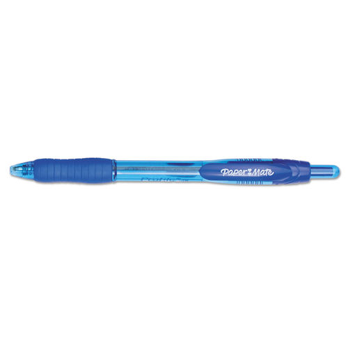 Paper Mate Profile Retractable Ballpoint Pens Bold Point 1.4 mm Translucent  Barrel Blue Ink Pack Of 12 - Office Depot