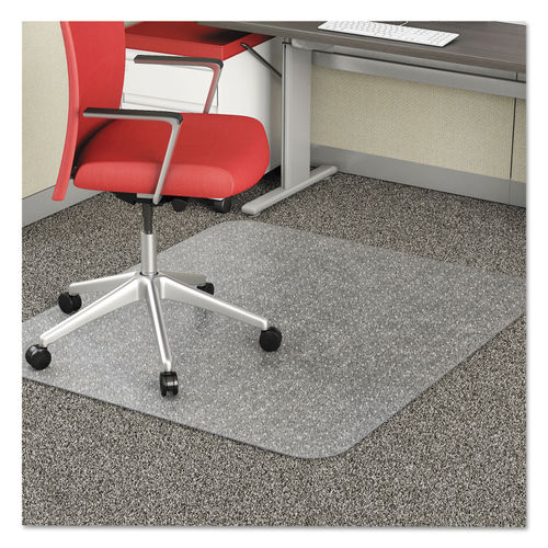 Deflecto Chair Mat For Commercial Grade Carpeting 45 W x 53 D Rectangle  Black - Office Depot