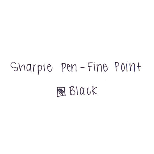 Sharpie Grip Stick Porous Point Pen, Fine 0.5mm, Black Ink, Black