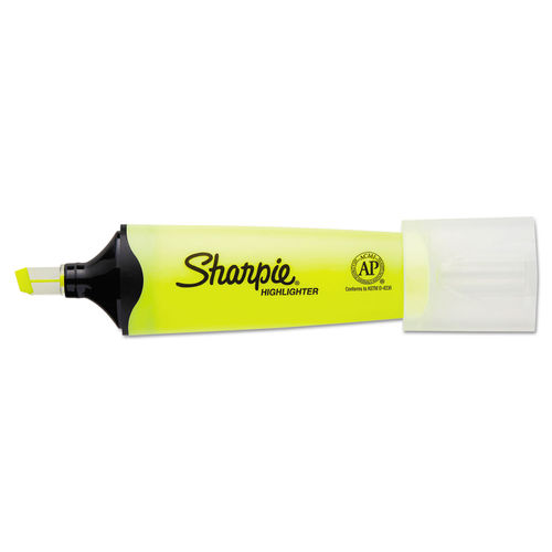 Sharpie Clearview Tank-Style Highlighter, Assorted Ink Colors, Chisel Tip, Assorted Barrel Colors, 12/Pack