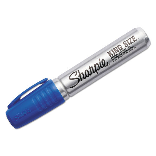 Sharpie King Size Permanent Marker Chisel Tip Red Dozen