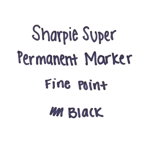 Fine Tip Permanent Marker, Fine Bullet Tip, Black