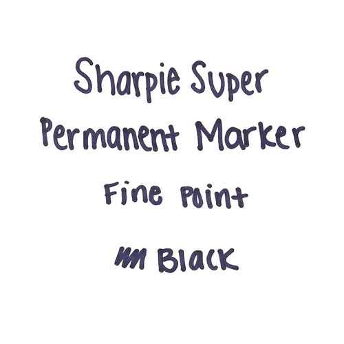 Sharpie Permanent Markers 6 Pack Assorted Sizes Ultra Fine Tip Fine Tip and Chisel Tip Permanent Markers - Black