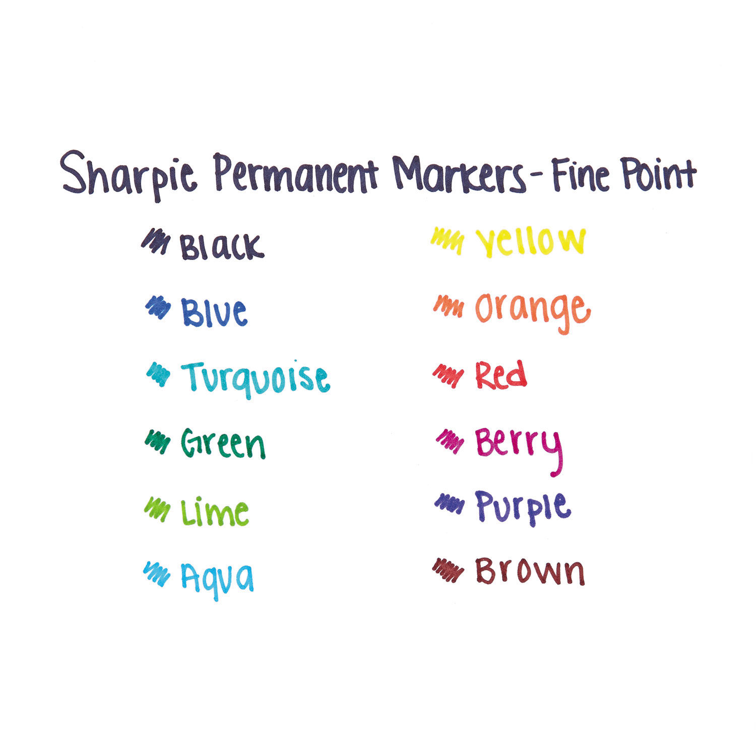 Sharpie Permanent Markers, , Fine Point, Orange PK SAN30006