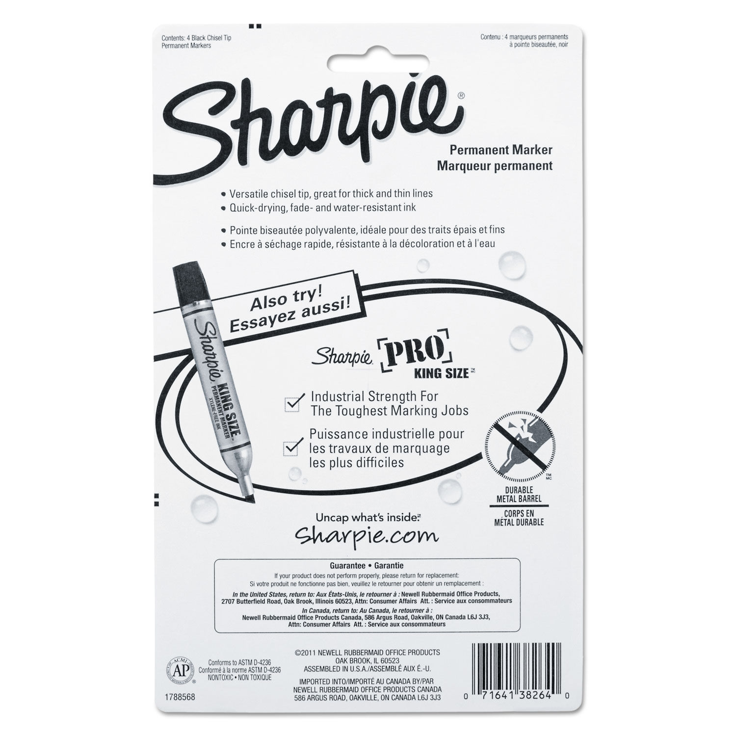 Chisel Tip Permanent Marker by Sharpie® SAN38264PP