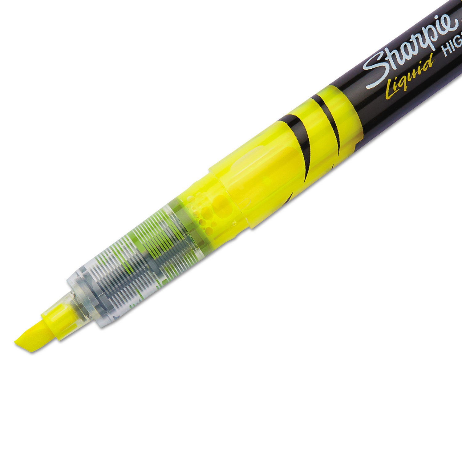 Sharpie Gel Highlighters Fluorescent Yellow Pack Of 12 - Office Depot