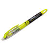 SAN1754463 - Liquid Pen Style Highlighters, Fluorescent Yellow Ink, Chisel Tip, Yellow/Black/Clear Barrel, Dozen