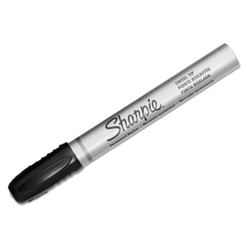 Metallic Chisel Tip Permanent Marker, Medium Chisel Tip, Silver