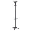 ABAPMCLEON - CLEO Coat Stand, Stand Alone Rack, Ten Knobs, Steel/Plastic, 19.75w x 19.75d x 68.9h, Black