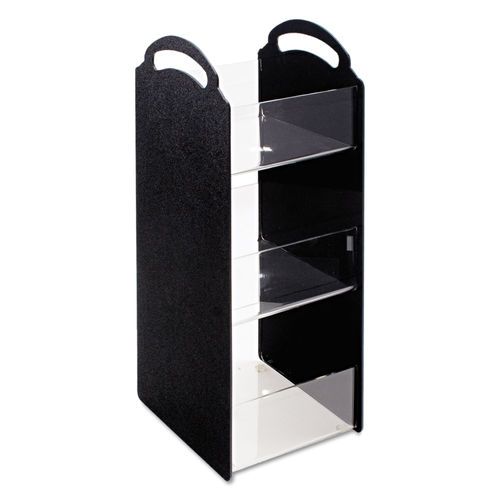 Vertiflex Compact Condiment Organizer 6 1/8W x 8D x 18H Black