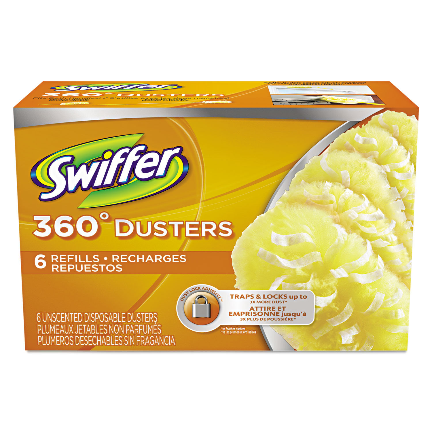 24 PK Swiffer Dusters Refills Recharges 1 Handle Unscented for