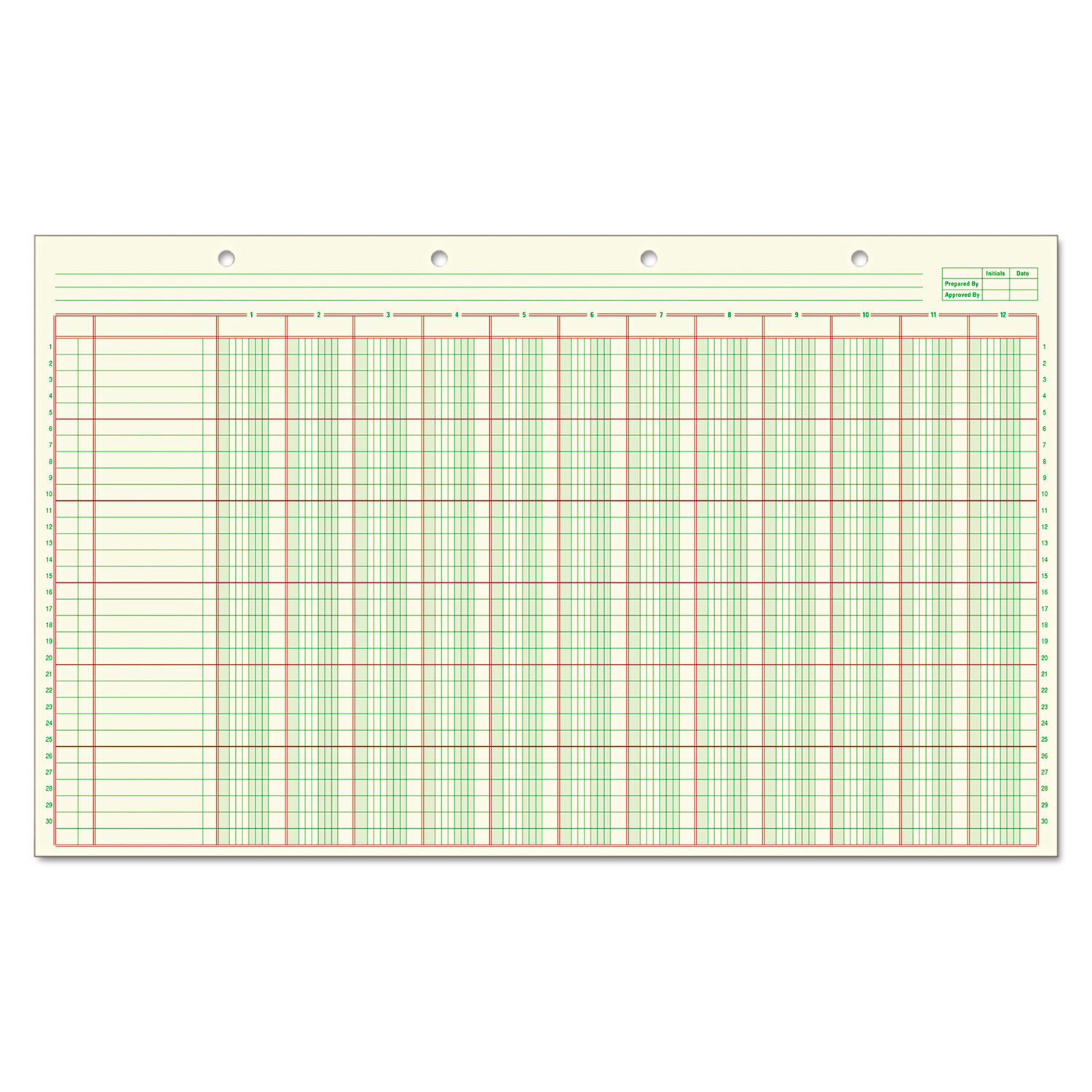 Columnar Analysis Pad by Adams® ABFACP148512