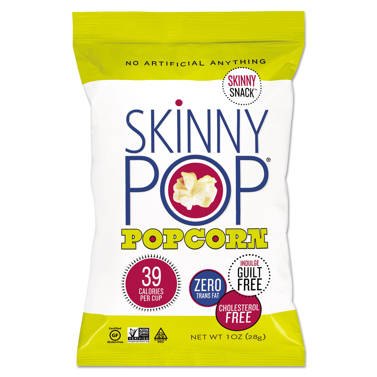 Skinny Pop Popcorn 1 Oz Carton Of 12 Bags - Office Depot