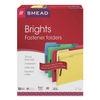 SMD11975 - Top Tab Colored Fastener Folders, 0.75" Expansion, 2 Fasteners, Letter Size, Assorted Colors, 50/Box