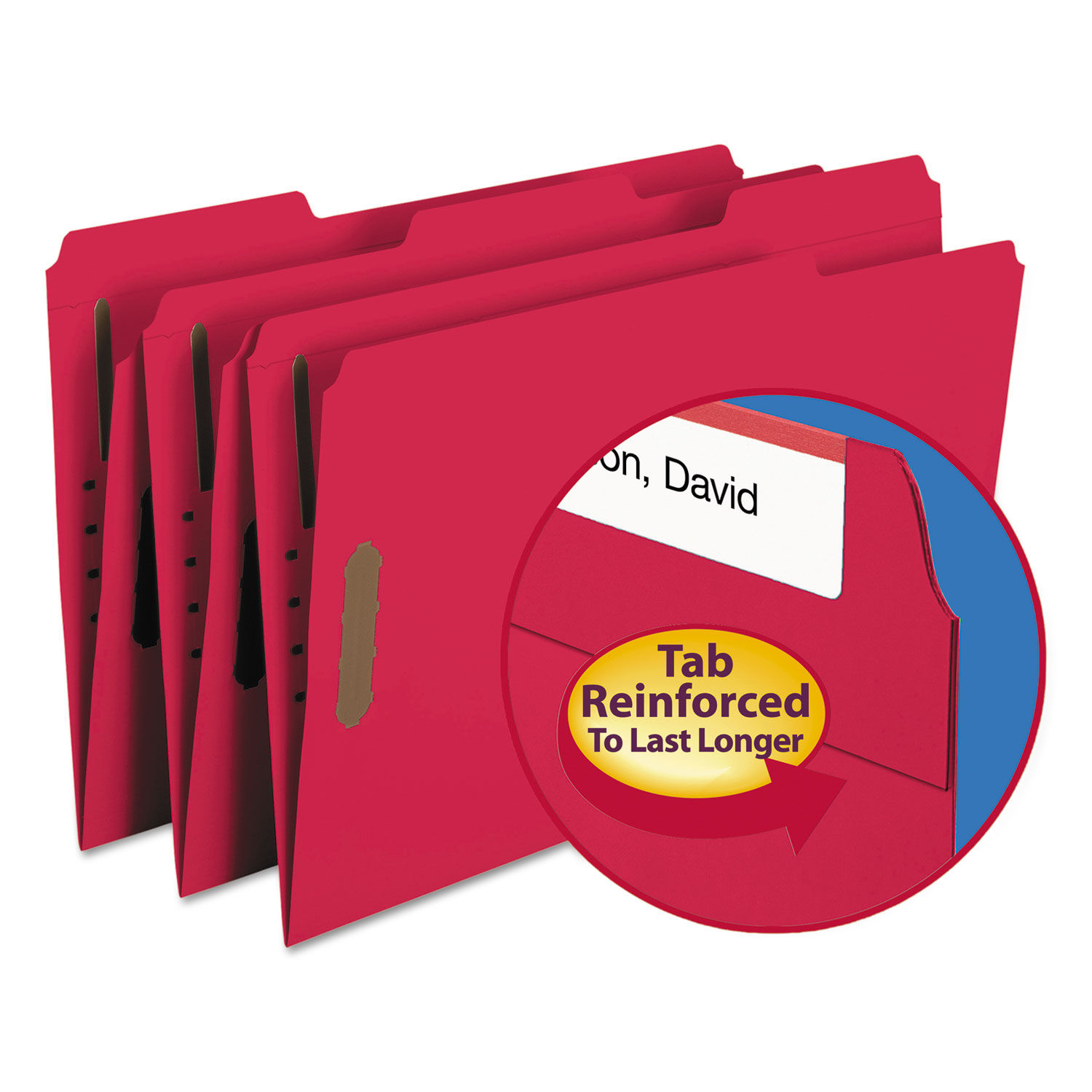 Top Tab Colored 2Fastener Folders by Smead® SMD17740