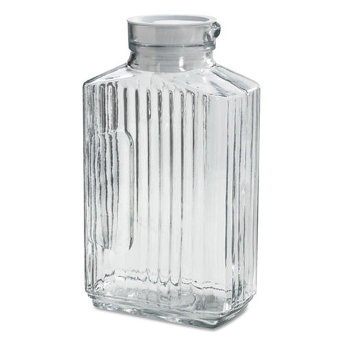 2 L PLASTIC BEVERAGE PITCHER WITH LID, CLEAR SAN PLASTIC, BPA FREE (EA)