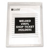 CLI80911 - Clear Vinyl Shop Ticket Holders, Both Sides Clear, 15 Sheets, 8.5 x 11, 50/Box