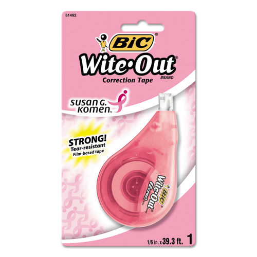 BIC Wite-Out Brand EZ Correct Correction Tape, White, Applies Dry, Clean &  Easy