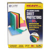 CLI62010 - Colored Polypropylene Sheet Protectors, Assorted Colors, 2", 11 x 8.5, 50/Box