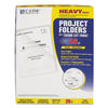 CLI62127 - Poly Project Folders, Letter Size, Clear, 25/Box